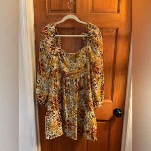 & Other Stories Smocked Mini Dress